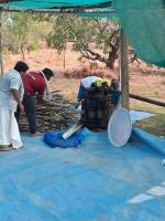 HH Swamiji's visit to Alemane (jaggery manufacturing house) at Kembre (19 Feb 2026)